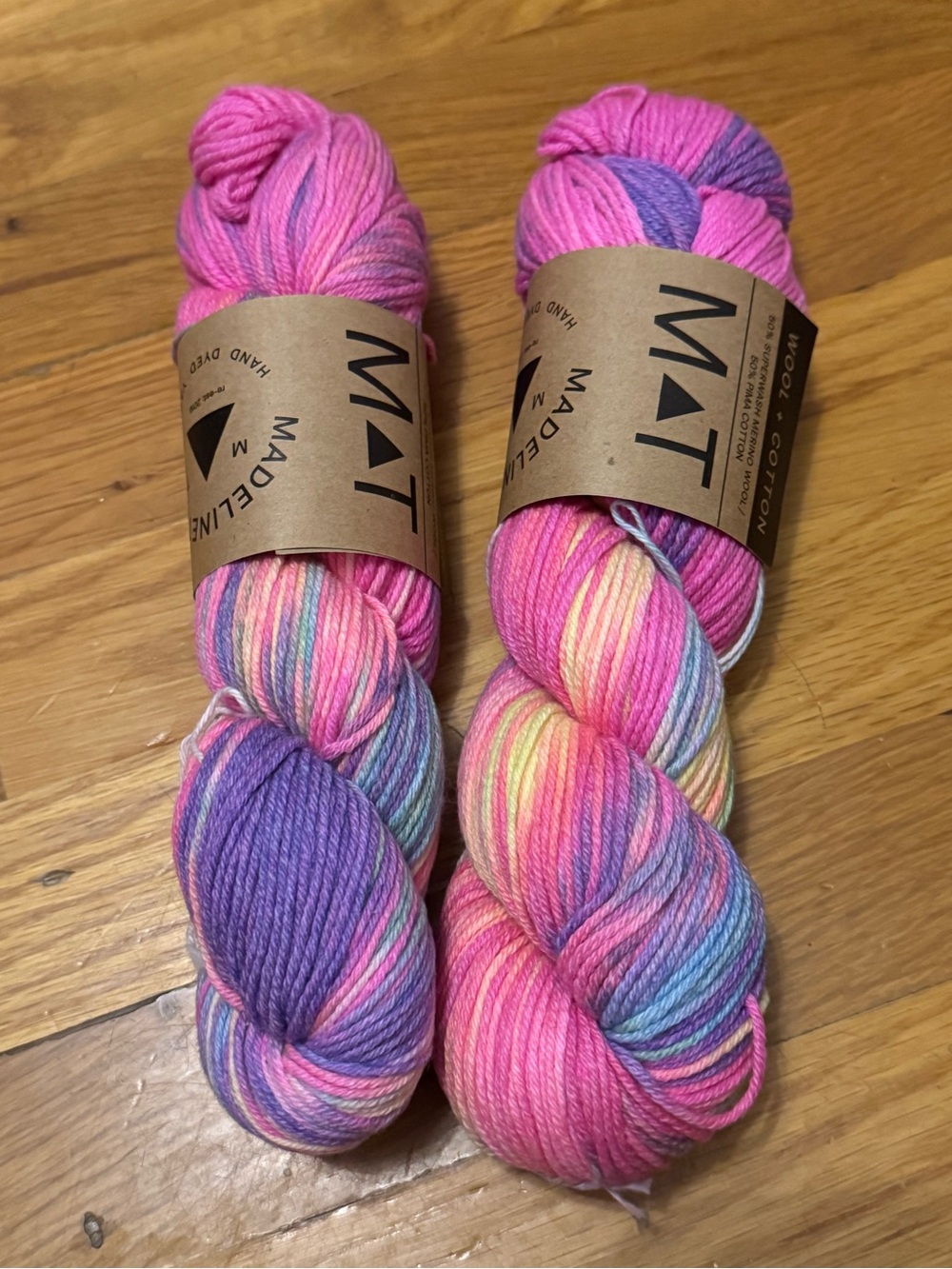 2 skein bundle Mad Tosh wool/cotton Ken-ergy